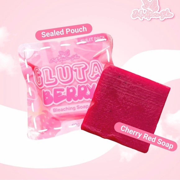 6x Gluta Berry Bleaching Soap by Bella Amore Skin (X100 Intensive White) - 50g - Picture 2 of 4